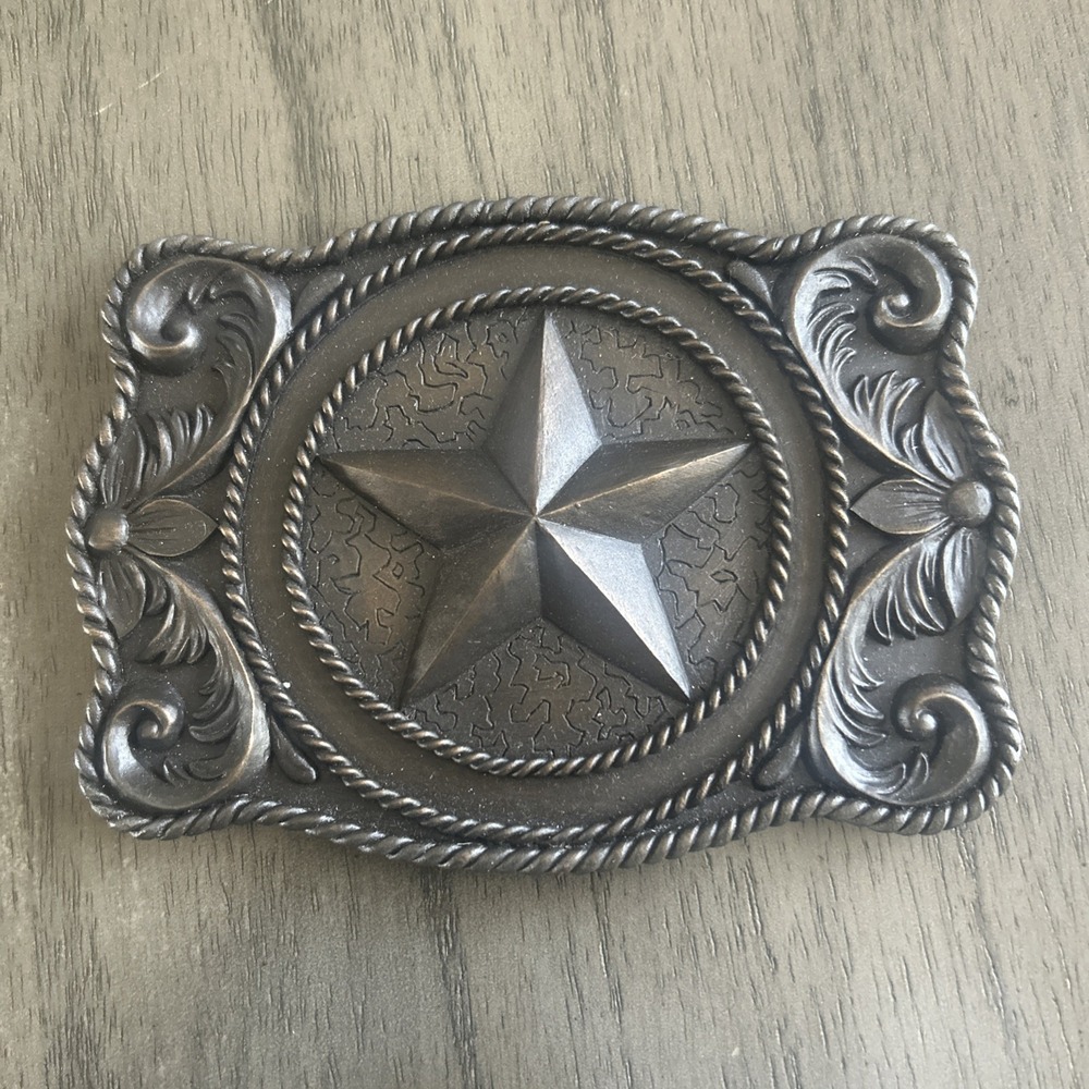 Belt Buckle Wall Plaque Home Interiors Hanging Western Decor Cowboy Star Motif